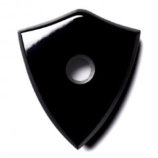 Shield Genuine Buff Top Drilled Black Onyx